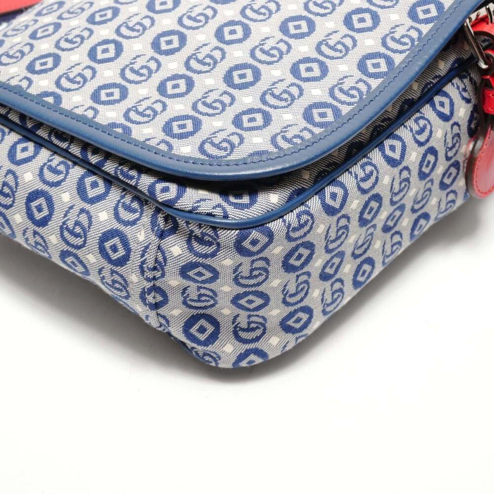 GUCCI Blue Messenger Shoulder Bag - Picture 5 of 13